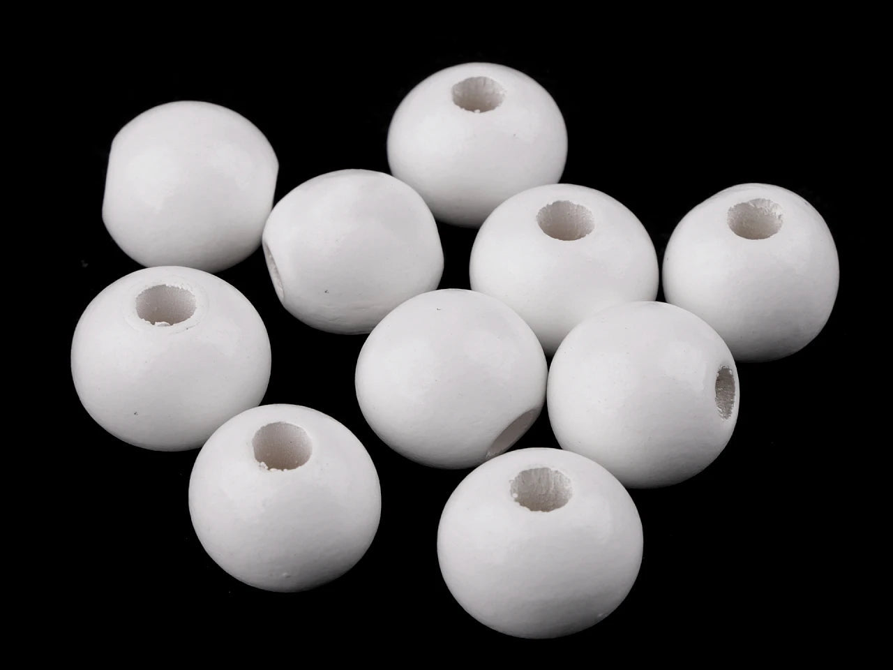 Perles en bois Ø 25 m, 10 pièces | tons variés