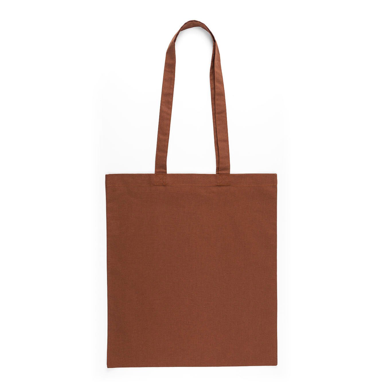 Sac en coton à longues anses, 38 x 42 cm, 140 g/m², brun – disponible chez Šarlotes audumi