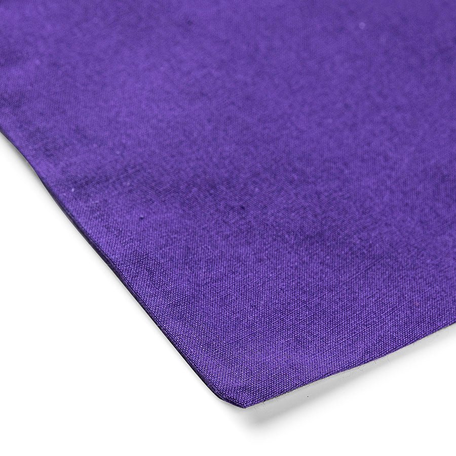 Attēls ar Kokvilnas auduma maisiņš ar garajiem rokturiem 38 x 42 cm 140 g/m² - tumši lillā – pieejams Šarlotes audumi