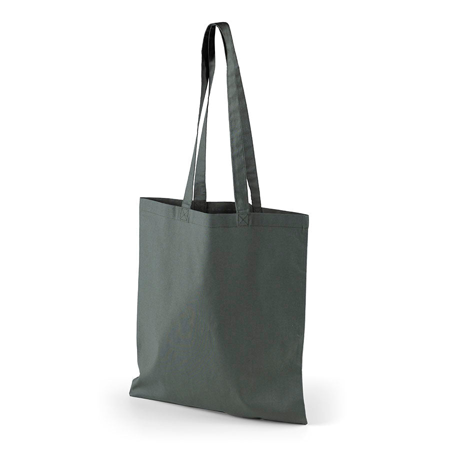 Image d’un sac en coton à longues anses 38 x 42 cm 140 g/m² - vert foncé – disponible chez Šarlotes audumi