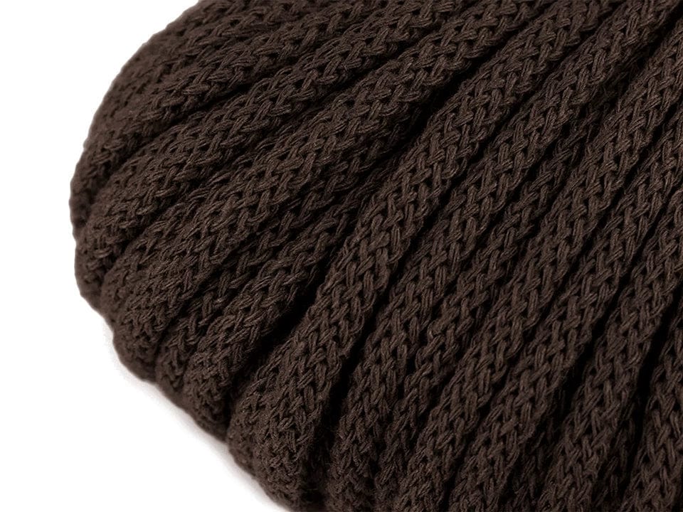 Attēls ar Kokvilnas aukla 5 mm (10 m iepakojums) - šokolādes brūna – pieejams Šarlotes audumi