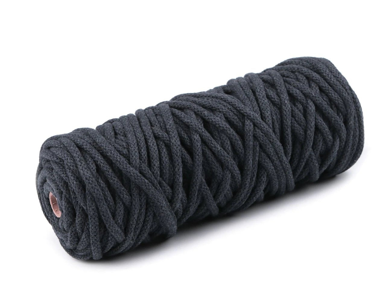 Corde en coton 5 mm - anthracite (rouleau de 50 m)