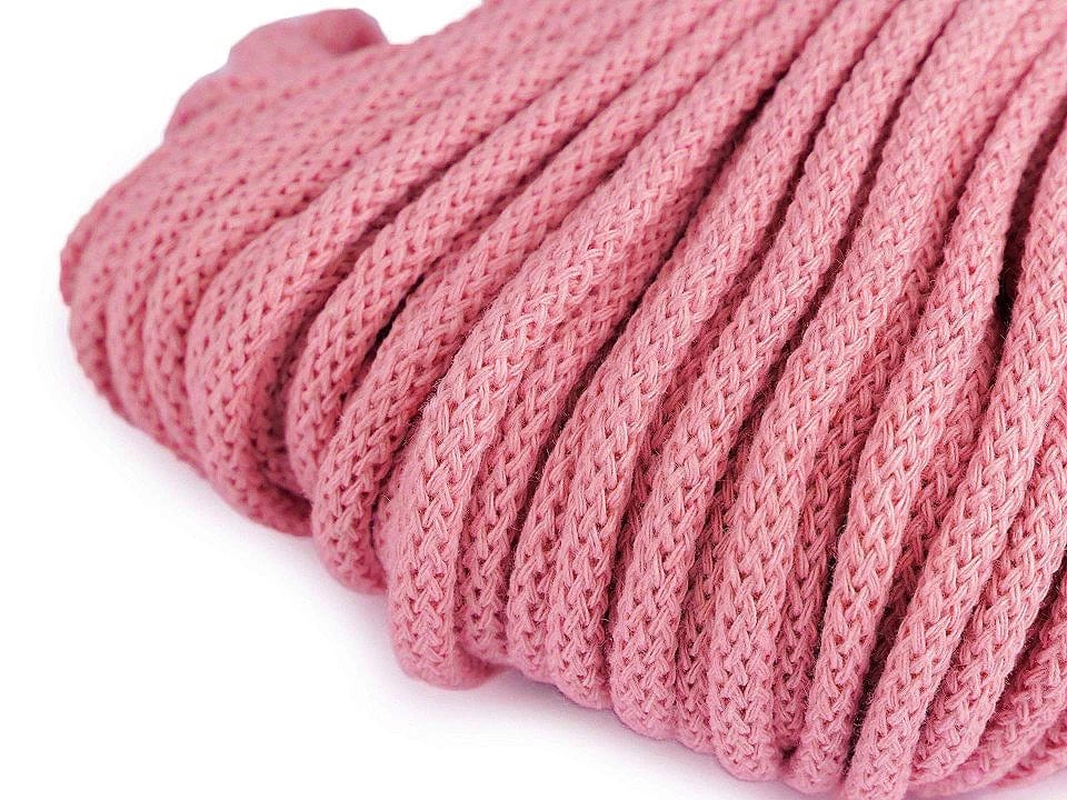 Corde en coton 5 mm (pack de 50 m) - rose vif