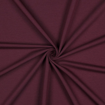Image avec tricot bouclette en coton - aubergine 235 g/m² – disponible chez les tissus de Charlotte
