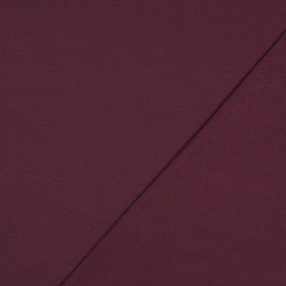 Image de tissu en jersey bouclette de coton - aubergine 235 g/m² – disponible chez Šarlotes audumi