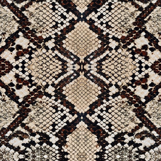 Image of cotton loopback knit, snake skin – available online at Šarlotes audumi