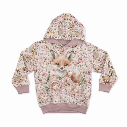 Image de tissu jersey bouclette en coton - marguerites et pivoines 250 g/m² | Design - 05 – disponible chez Šarlotes audumi