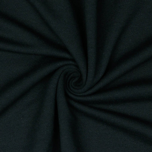 Recycled cotton loopback knit♻️ - black 235 g/m²