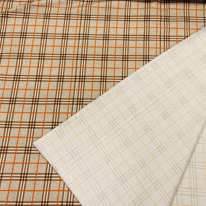 Maille bouclette en coton à carreaux 250 g/m²