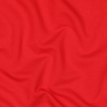Maille bouclette en coton - rouge 235 g/m² (certif. GOTS)