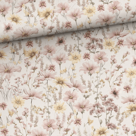 Image of cotton loopback knit - sunlit meadow 250 g/m² – available at Šarlotes audumi