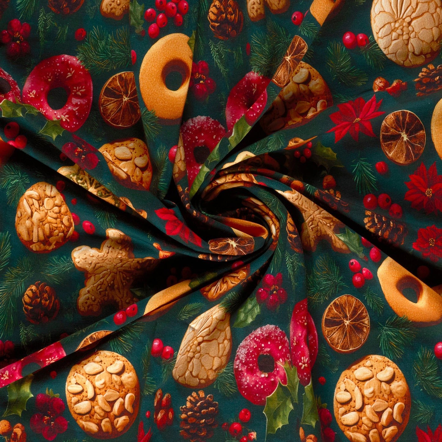 Attēls ar Kokvilnas cilpiņtrikotāža-smaržo pēc Ziemassvētkiem 250 g/m² – pieejams internetā Šarlotes audumi