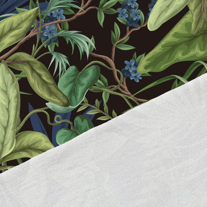 Image de tissu en jersey bouclette de coton - nuit tropicale 250 g/m² – disponible chez Šarlotes audumi