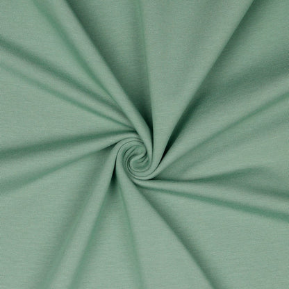 Baumwoll-Schlingentrikot – dunkles Mint 235 g/m² (GOTS-zert.)