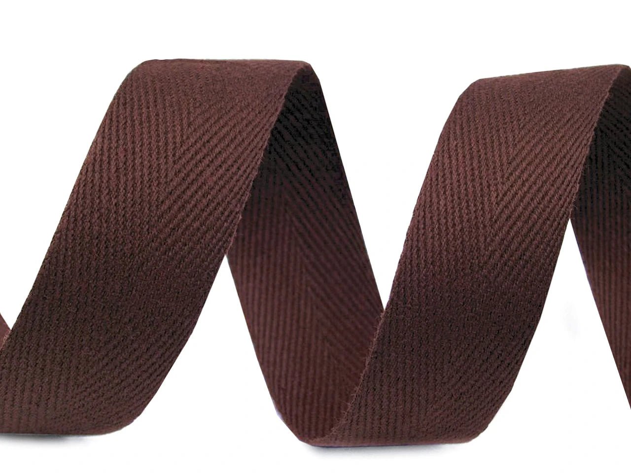 Ruban en coton | tressage en chevrons | 20 mm | en différentes teintes