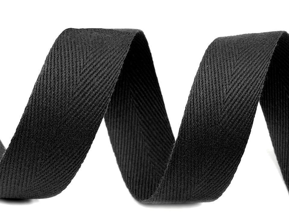 Ruban en coton | tressage chevrons | 20 mm | en différentes teintes