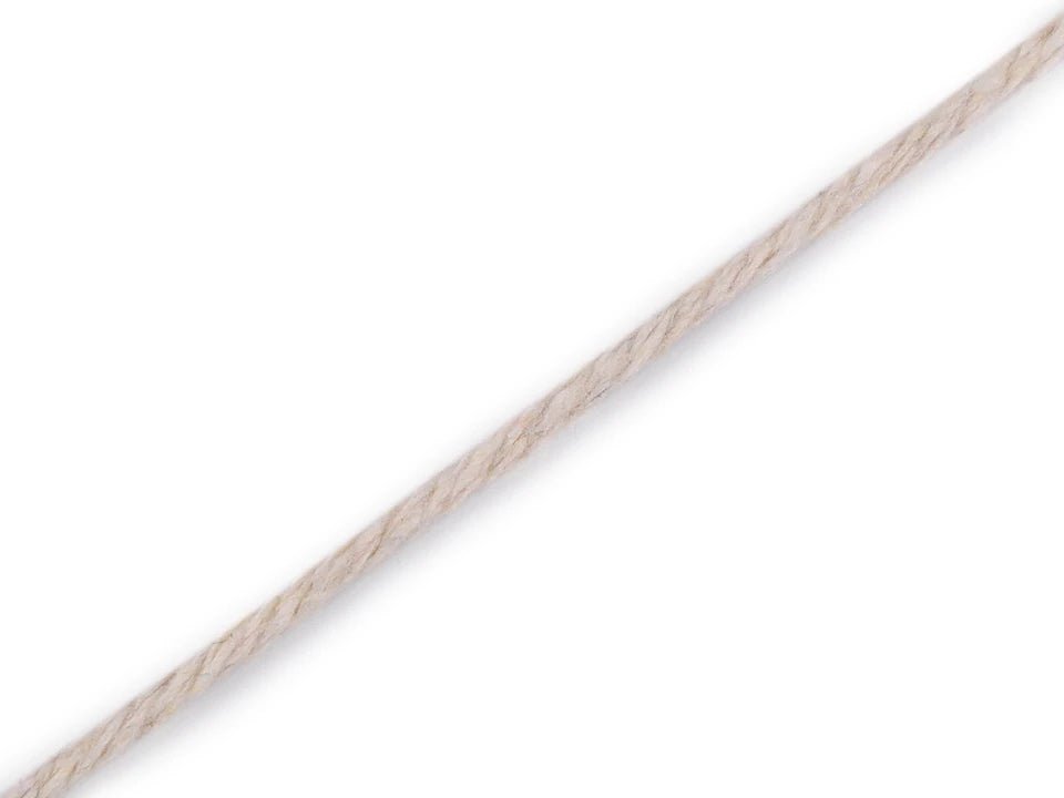 Image avec corde macramé en coton 2–2,5 mm|de différentes teintes – disponible chez Šarlotes audumi