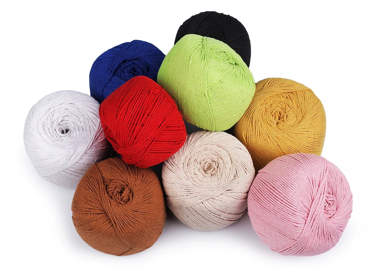 Image avec corde en coton pour macramé 2–2,5 mm | différentes teintes – disponible chez Šarlotes audumi