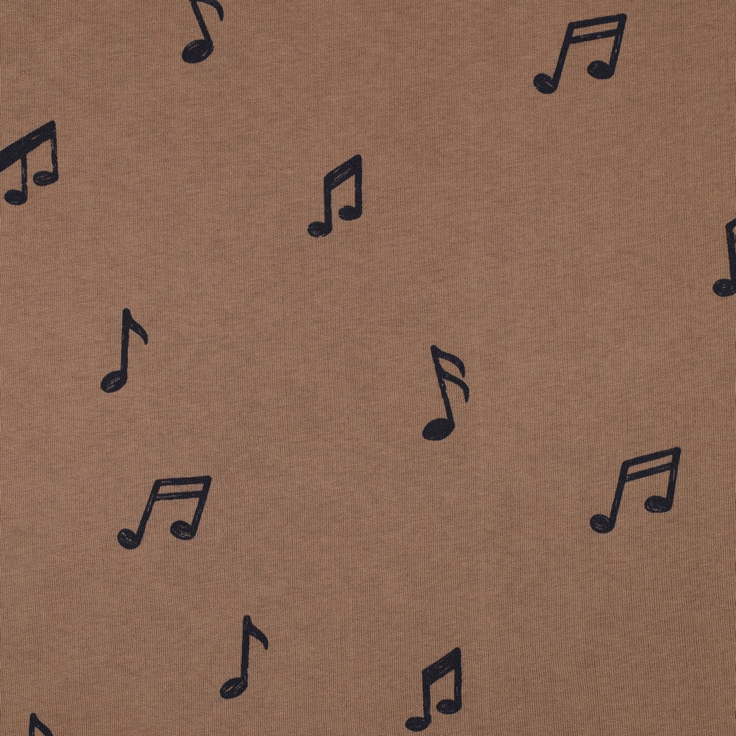 Image de maille molletonnée en coton - musique 285 g/m² – disponible chez Šarlotes audumi