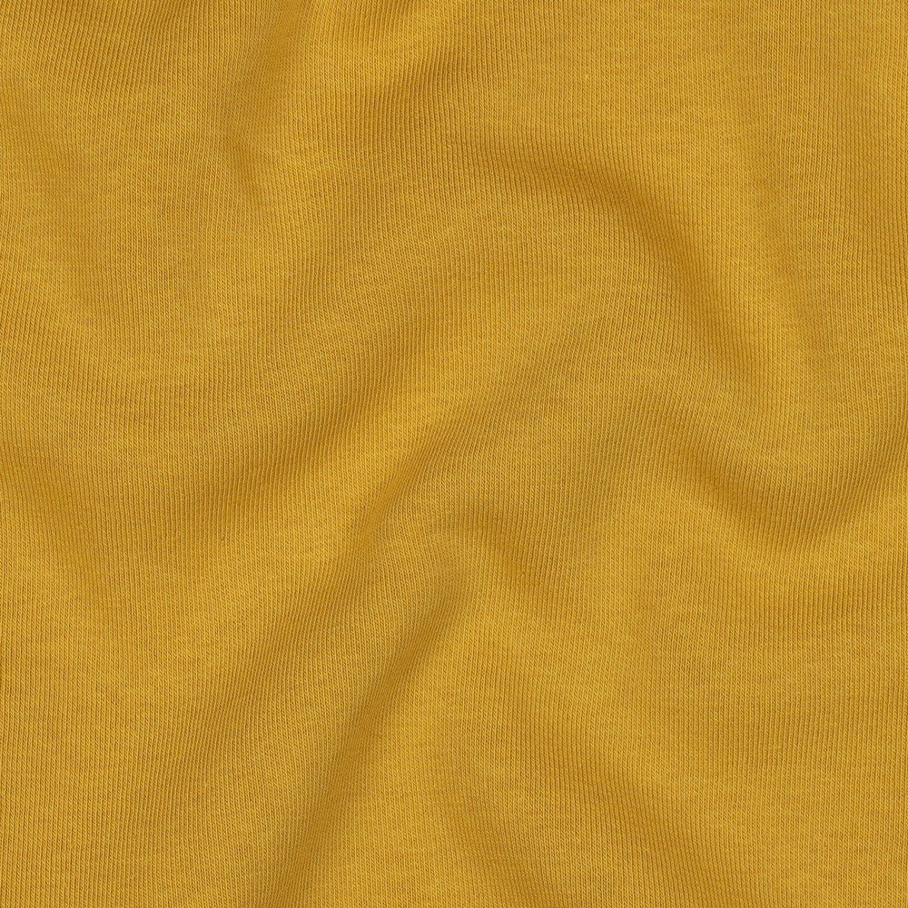 Jersey molletonné en coton - moutarde 285 g/m²