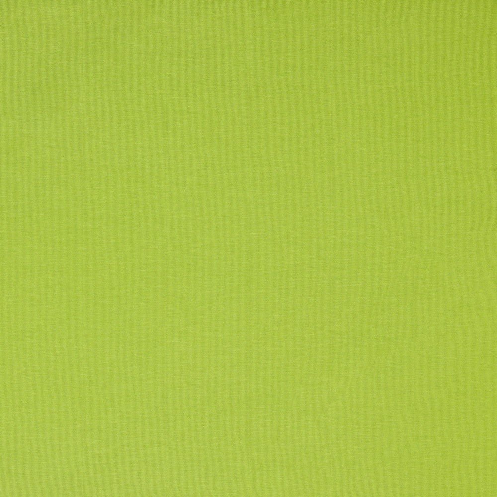 tricot en coton molletonné - pomme verte 285 g/m²