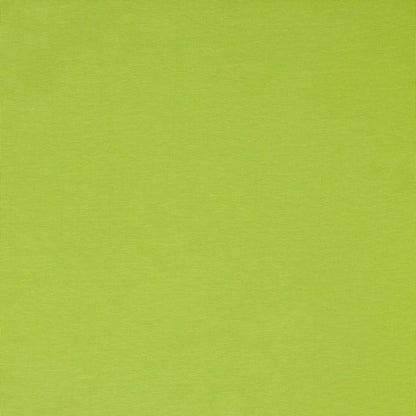 tricot en coton molletonné - pomme verte 285 g/m²