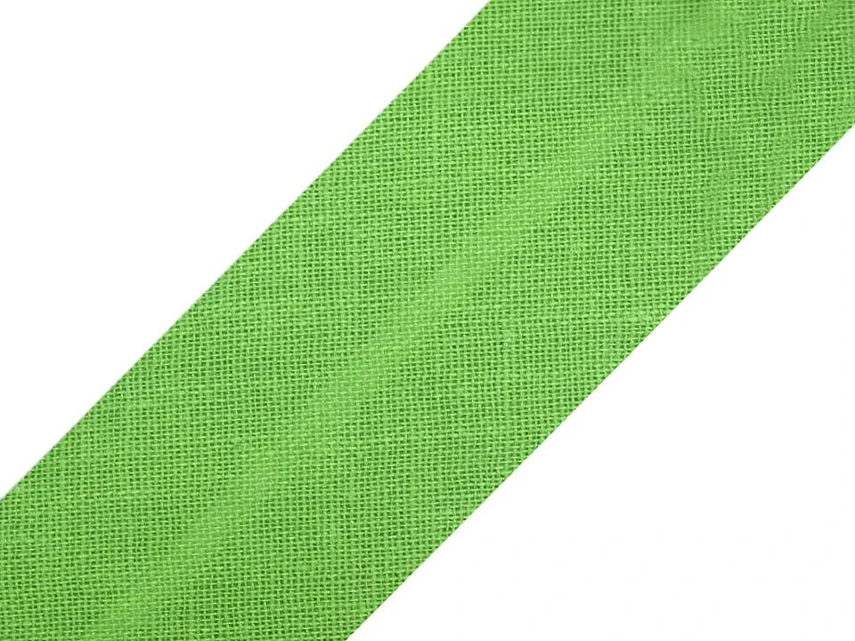 Ruban de biais en coton 20 mm - vert pomme