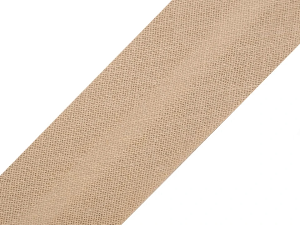 Baumwoll-Schrägband 20 mm - beige