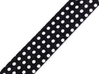 Black with white polka dots