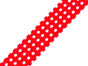 Red with white polka dots