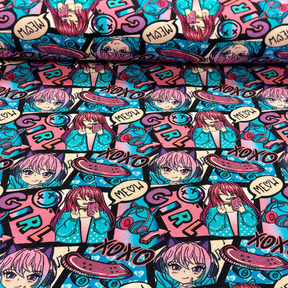Jersey en coton - anime 210 g/m²