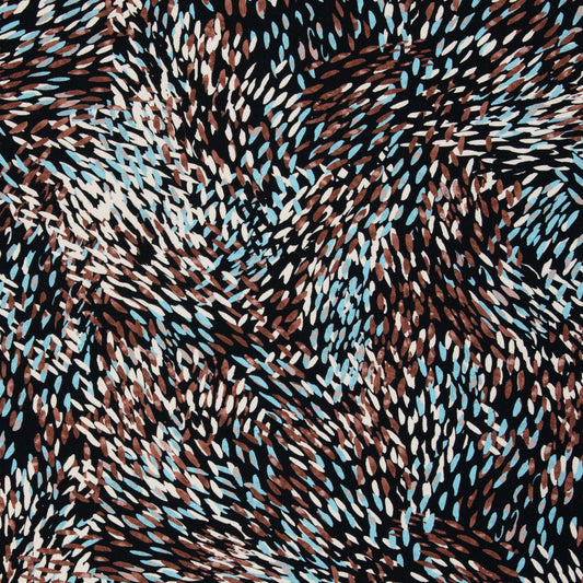 Image with cotton jersey - abstract polka dot pattern 200 g/m² – available at Šarlotes Audumi