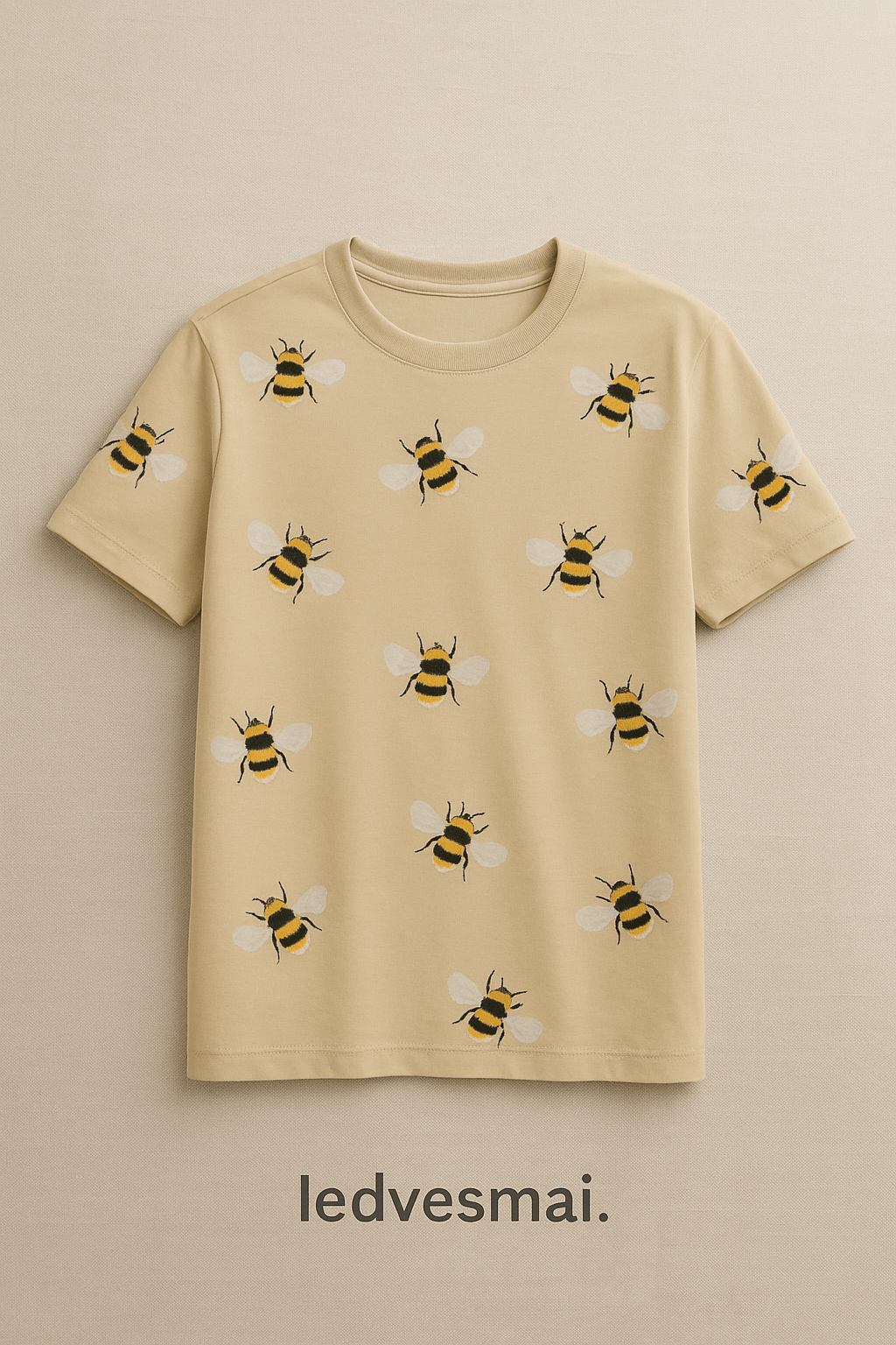 Jersey en coton - petites abeilles 200 g/m²