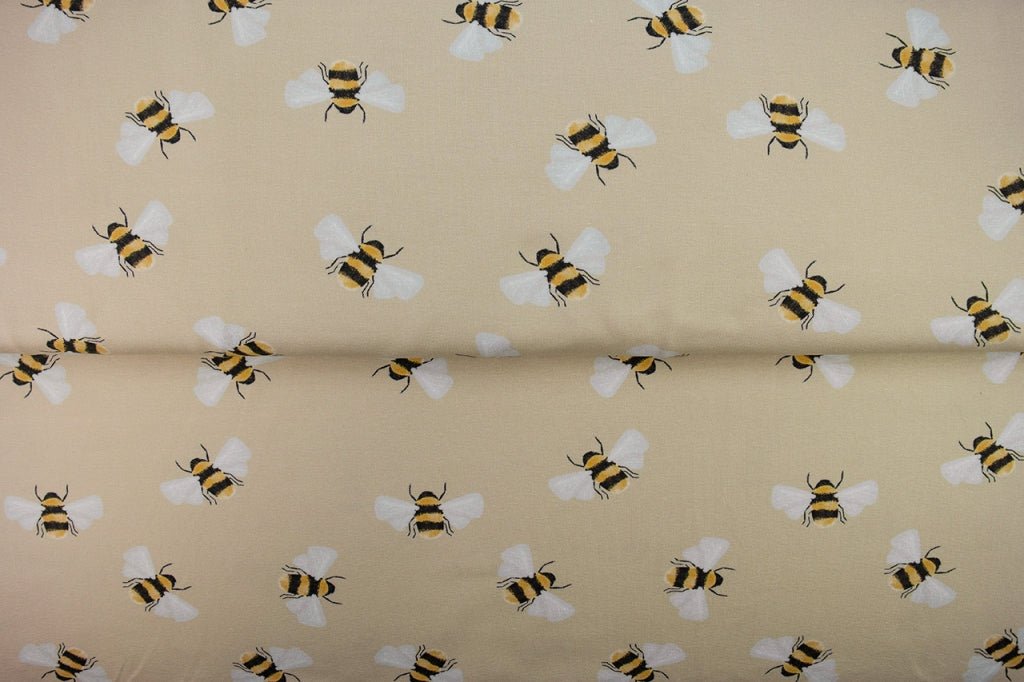 Jersey en coton - petites abeilles 200 g/m²