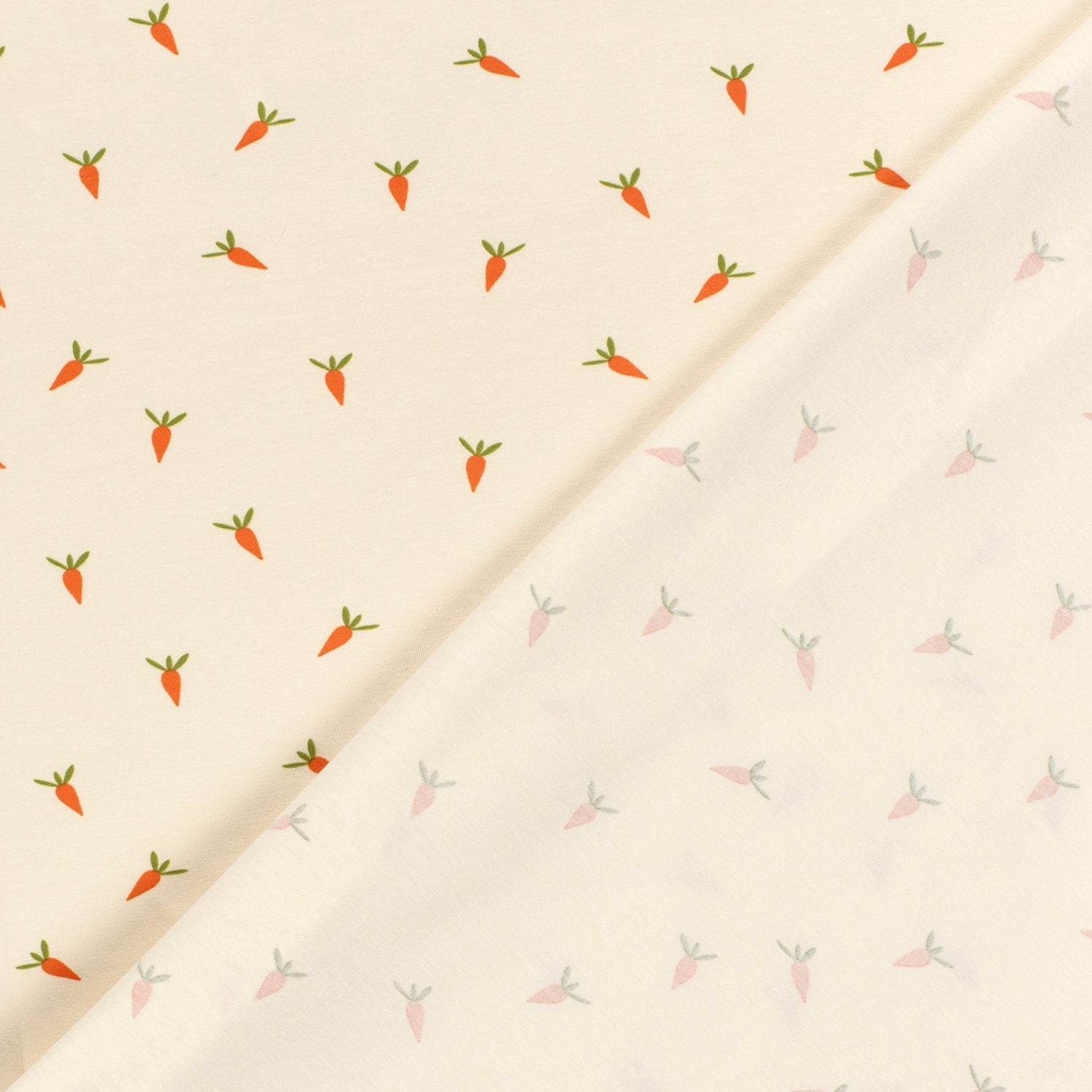 Jersey de coton - carottes 210 g/m²