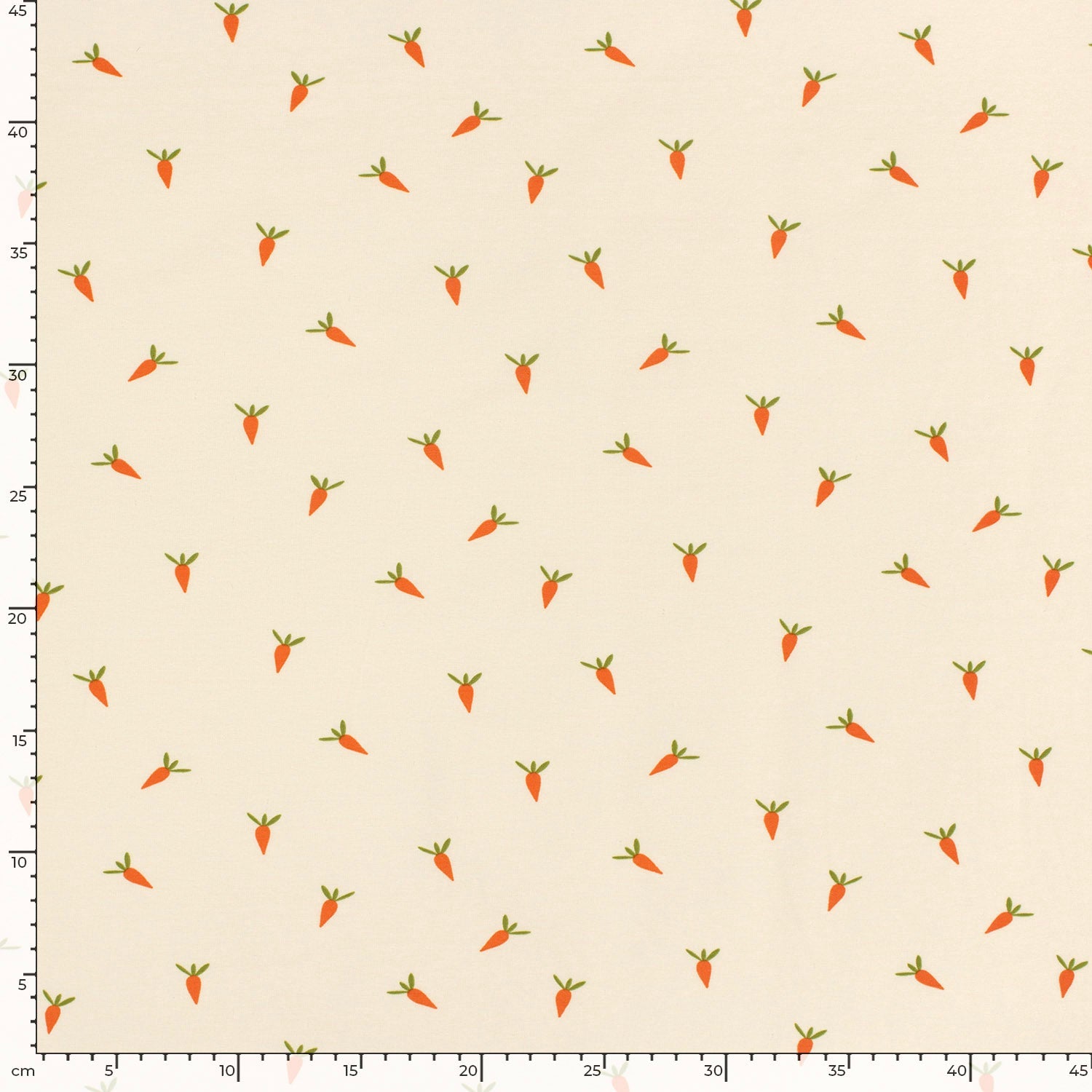 Jersey de coton - carottes 210 g/m²