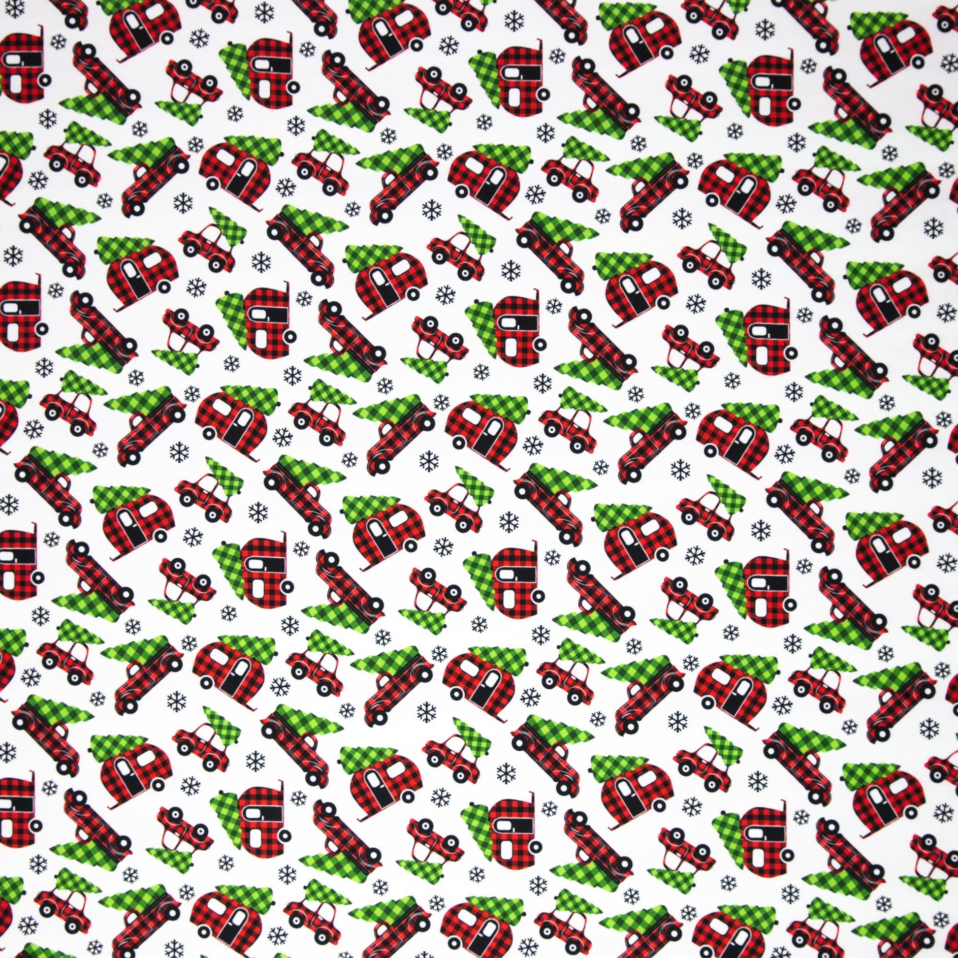 Jersey en coton - sapin sur machine 230 g/m²