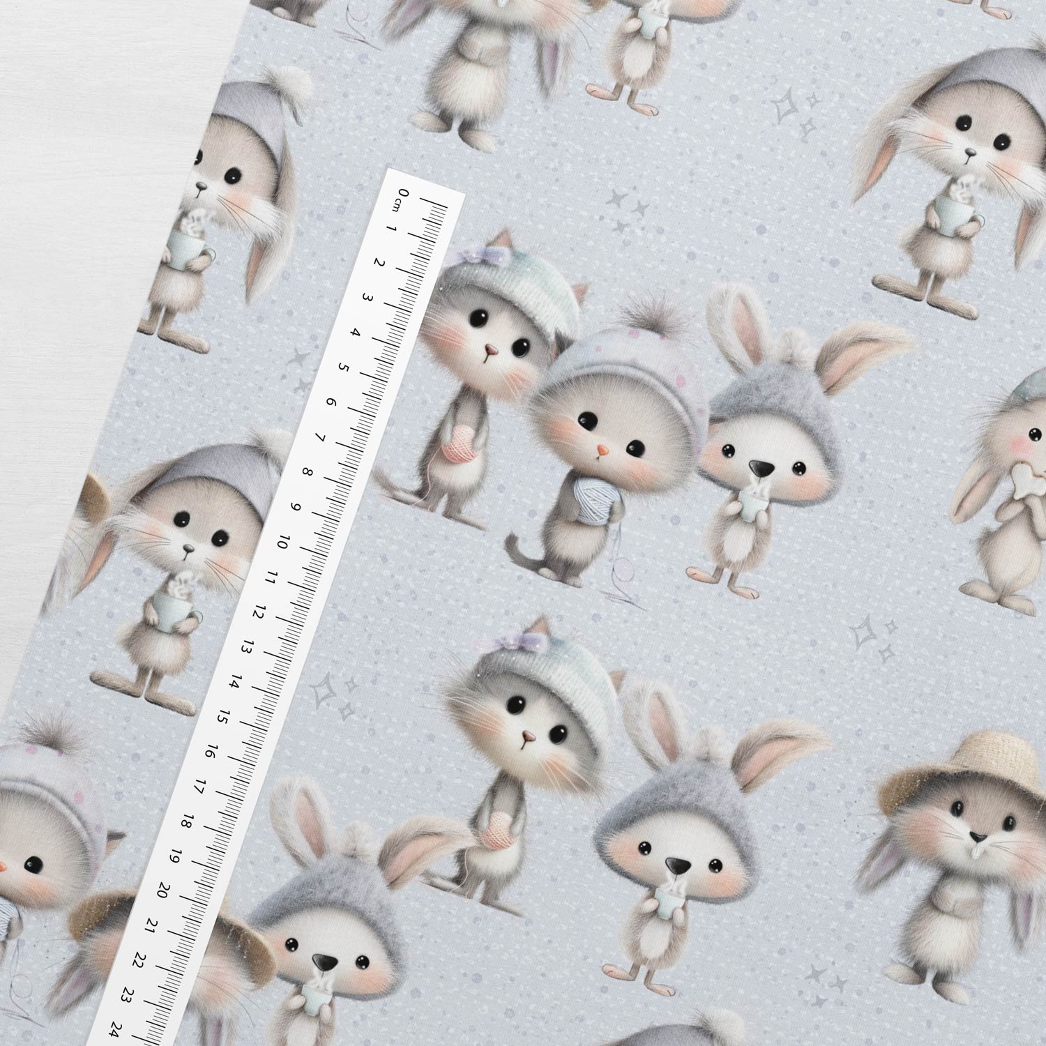 Jersey de coton - petites souris 200 g/m²