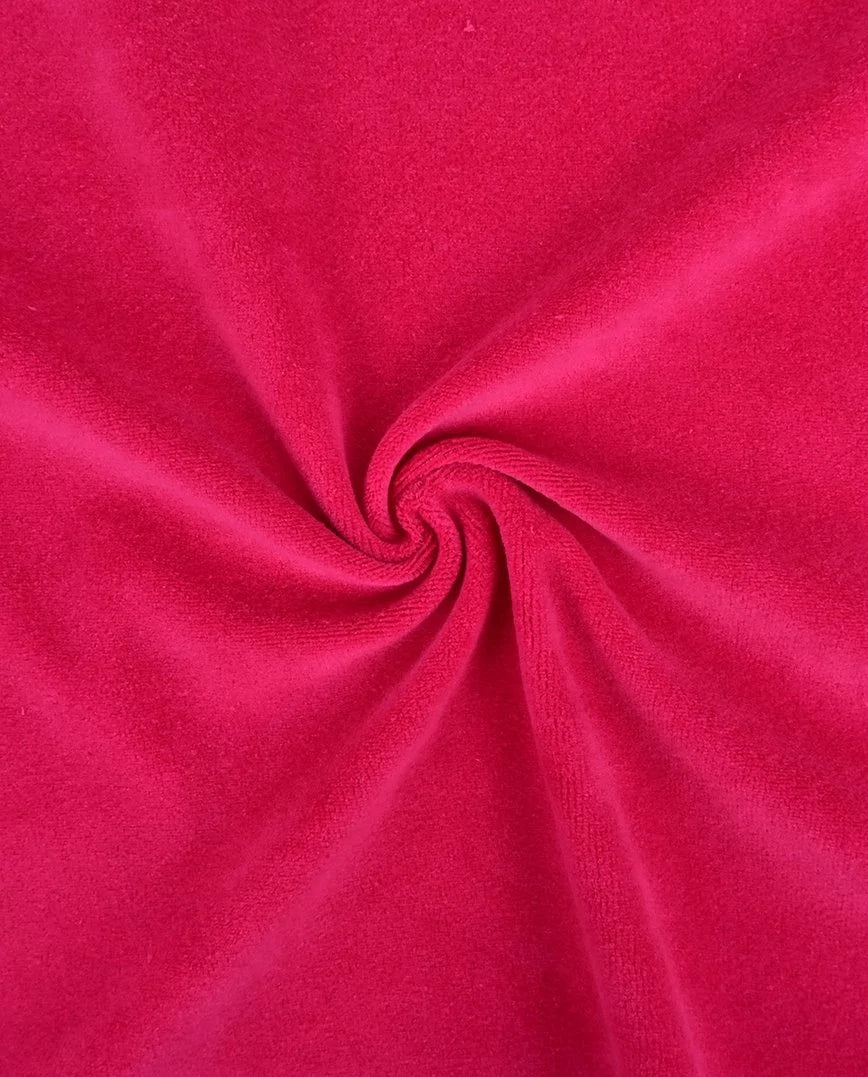 Velours de coton - fuchsia 250 g/m²