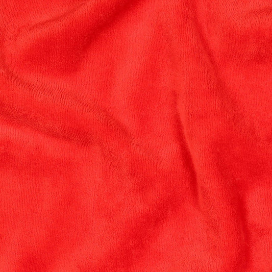 Cotton velour - red 250 g/m²