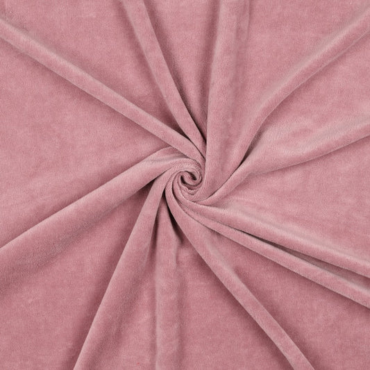 Attēls ar Kokvilnas velūrs - vecrozā(Mauve) 250 g/m² – pieejams Šarlotes audumi