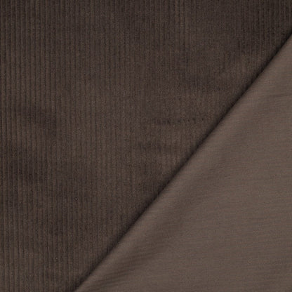 Kokvilnas velvets - šokolādes brūns 280 g/m²