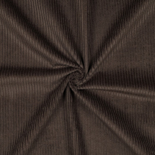 Cotton corduroy - chocolate brown 280 g/m²