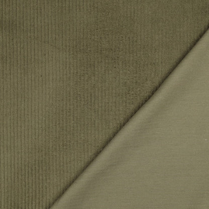 Attēls ar Kokvilnas velvets - sūnu zaļš 280 g/m² – pieejams Šarlotes audumi