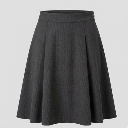 Attēls ar Kostīmaudums ar smalku lureksa svītru | pelēks | 195 g/m² | 145 cm – pieejams Šarlotes audumi