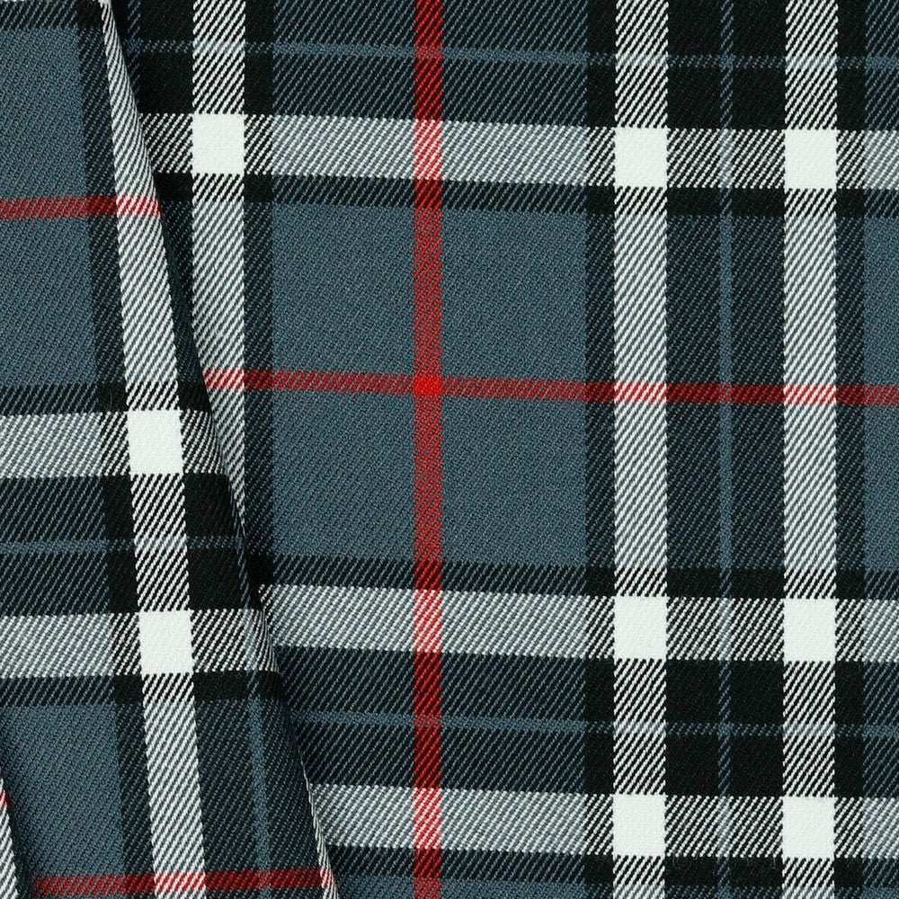 Suit fabric-grey checkered 230 g/m²