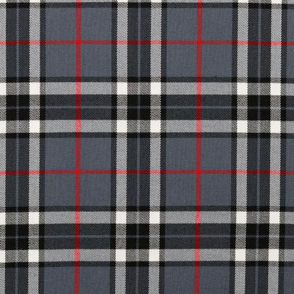 Suit fabric - grey plaid 230 g/m²