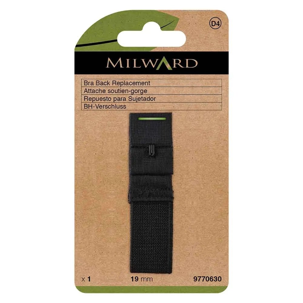 Krūštura aizdare Milward |1 āķis, 19 mm| melna