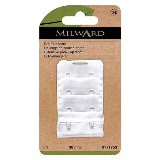 Krūštura apkārtmēra pagarinātājs Milward 38 mm, 2 āķi - balts