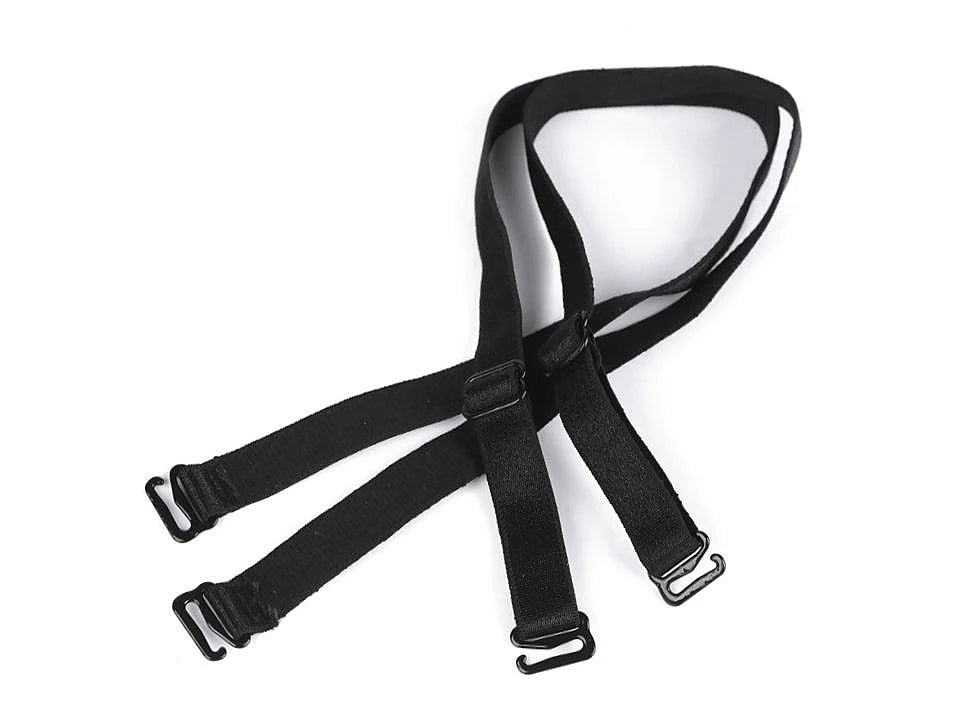 Bretelles de soutien-gorge 12 mm - noires